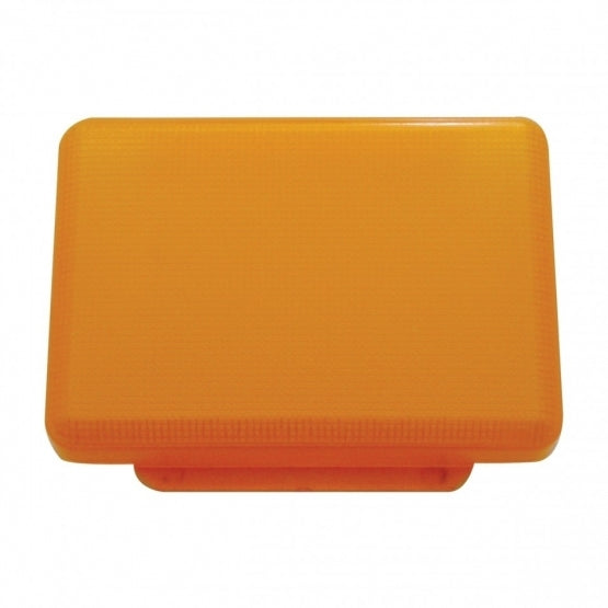  RECTANGULAR DOME LIGHT LENS - AMBER