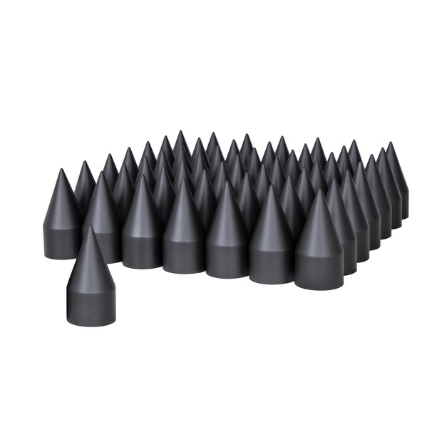 33mm X 4-1/8" Black Spike Nut Cover - Thread-On (60 Pack)