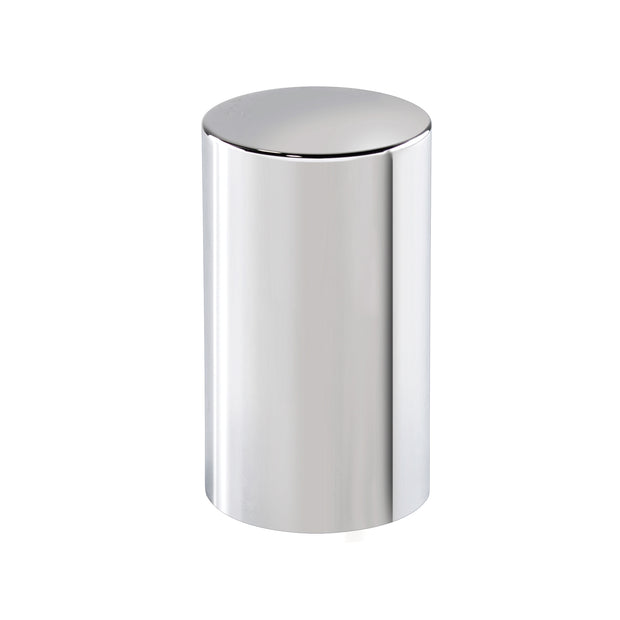 33mm x 3-1/2" Chrome Plastic Cylinder Nut Cover - Thread-On