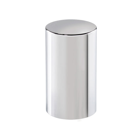 33mm x 3-1/2" Chrome Plastic Cylinder Nut Cover - Thread-On (Color Box of 10)