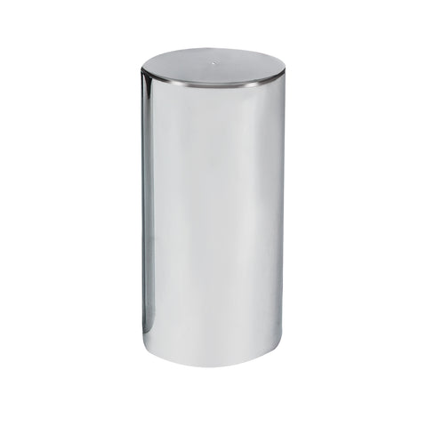 33mm X 4-1/4" Chrome Plastic Tall Cylinder Nut Cover - Thread-On (60 Pack)