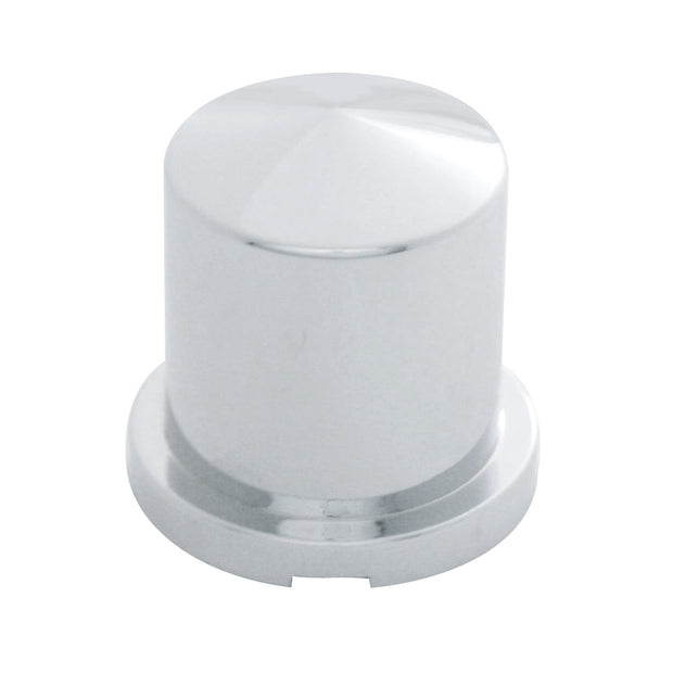 1 1/8" x 1 7/8" Chrome Plastic Pointed Nut Cover - Push-On (10 Pack)