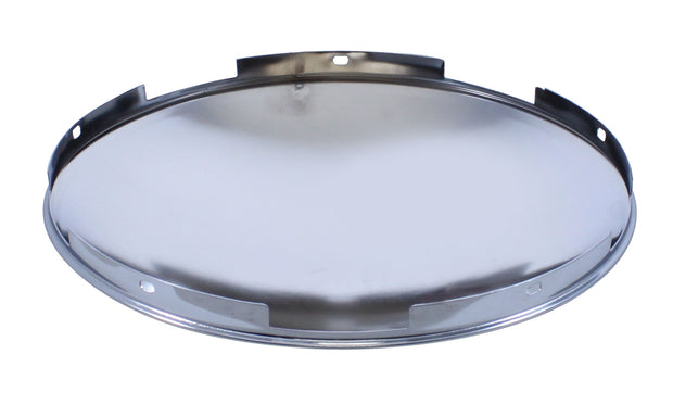 5 Even Notched Chrome Dome Front Hub Cap - 7/16" Lip