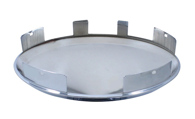 Universal Chrome Pointed Front Hub Cap - 1" Lip