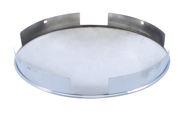 4 Even Notched Chrome Dome Front Hub Cap - 1" Lip