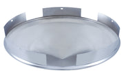 5 Even Notched Chrome Pointed Front Hub Cap - 1" Lip
