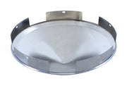 5 Even Notched Chrome Pointed Front Hub Cap - 1" Lip