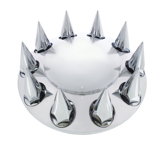 Chrome Dome Front Axle Cover w/ 33mm Spike Thread-on Nut Cover