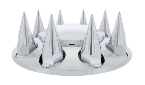 Chrome Dome Front Axle Cover w/ 33mm Spike Thread-on Nut Cover