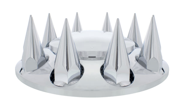 Chrome Dome Front Axle Cover w/ 33mm Spike Thread-on Nut Cover