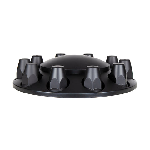 Matte Black Dome Front Axle Cover With 33mm Thread-on Nut Cover