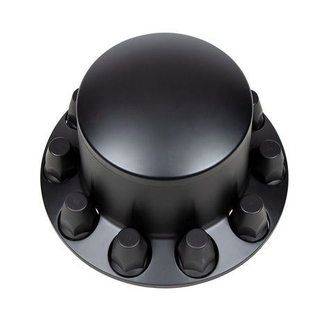 Matte Black Dome Rear Axle Cover With 33mm Thread-on Nut Cover
