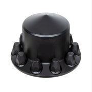 Matte Black Pointed Rear Axle Cover With 33mm Thread-on Nut Cover