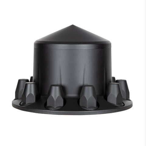 Matte Black Pointed Rear Axle Cover With 33mm Thread-on Nut Cover