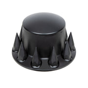 Matte Black Dome Rear Axle Cover w/ 33mm Spike Thread-on Nut Cover