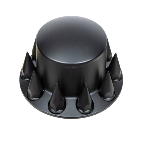 Matte Black Dome Rear Axle Cover w/ 33mm Spike Thread-on Nut Cover