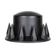 Matte Black Dome Rear Axle Cover w/ 33mm Spike Thread-on Nut Cover