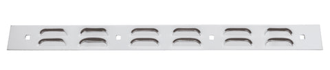 2" X 24" Chrome Louvered Top Mud Flap Plate - Bolt Thru