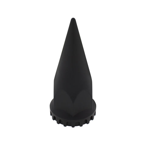 33mm x 4 3/4" Black Spike Nut Cover w/ Flange- Thread-On