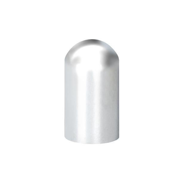 33mm X 3-3/4" Chrome Plastic Dome Nut Cover - Thread-On (60 Pack)