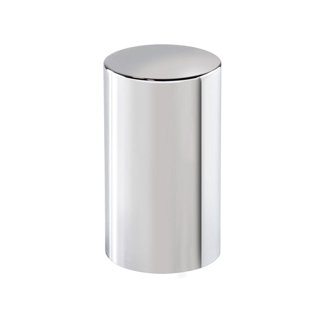 33mm x 3-1/2" Chrome Plastic Cylinder Nut Cover - Push-On