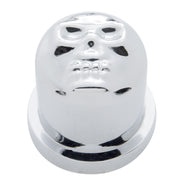 1/2" X 1" Chrome Plastic Skull Nut Cover, Push-On Style