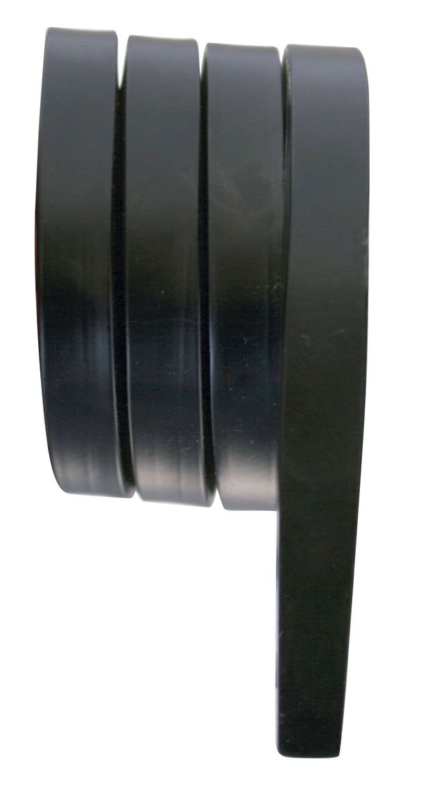 Black Angled Mud Flap Hanger - 3 Coils