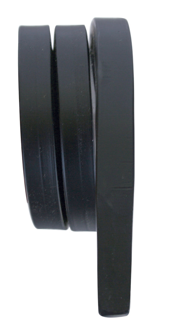 Black Straight Mud Flap Hanger - 2 Coils