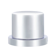 11/16" x 15/16" Chrome Plastic Flat Top Nut Cover - Push-On (10 Pack)