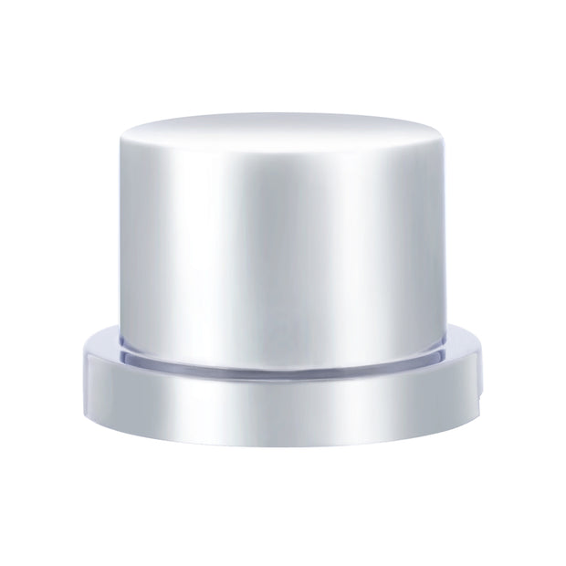 3/4" X 5/8" Chrome Plastic Flat Top Nut Cover - Push-On (10 Pack)