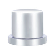 3/4" X 1 1/4" Chrome Plastic Flat Top Nut Cover - Push-On (10 Pack)