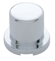 15/16" x 1 3/16" Chrome Plastic Flat Top Nut Cover - Push-On (10 Pack)