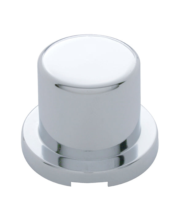 33mm X 1 5/8" Chrome Plastic Flat Top Nut Cover - Push-On