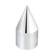 1 1/8" X 2 13/16" Chrome Plastic Spike Nut Cover - Push-On