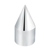1 1/8" x 2 13/16" Chrome Plastic Spike Nut Cover - Push-On (Color Box Of 10)