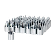 33mm X 3 1/8" Chrome Plastic Spike Nut Cover - Push-On (60 Pack)