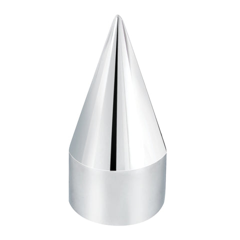 Chrome Plastic Spike Nut Cover - Push-On