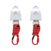 White LED Bullet License Plate Fastener (2 Pack)