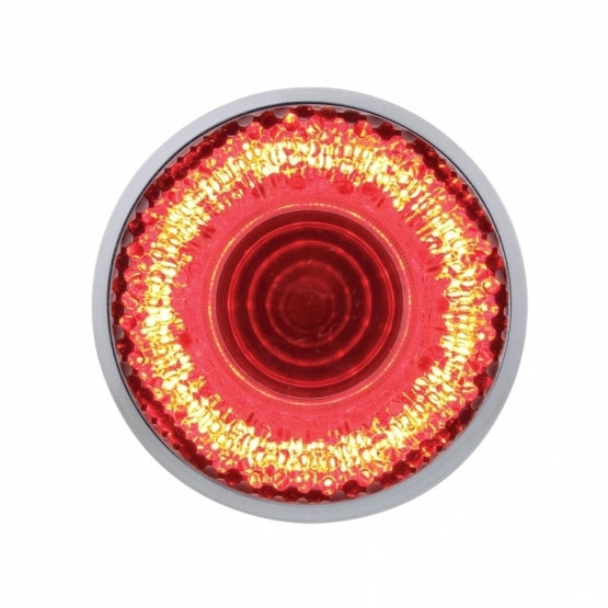 9 LED 2 " CLEARANCE/MARKER "MIRAGE" LIGHT - RED LED/CLEAR LENS