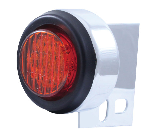 9 LED Mud Flap Hanger End Light w/ Grommet - Red LED/Red Lens