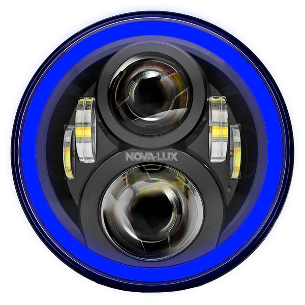 HEADLIGHT 7" PROJECTOR W/COLOR SHIFT HALO PAIR