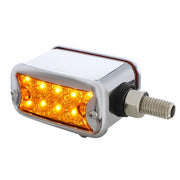 CARD10 AMBER/10 RED LED DUAL FUNCTION STRAIGHT MOUNT DOUBLE FACE REFLECTOR LIGHT W/FLAT VISOR - AMBER LENS/RED LENS
