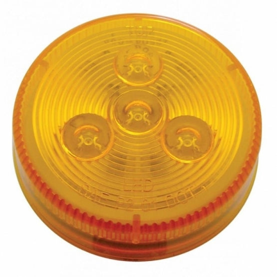 4 AMBER LED W/ 2" LOW PROFILE CLEARANCE/MARKER LIGHT - AMBER LENS