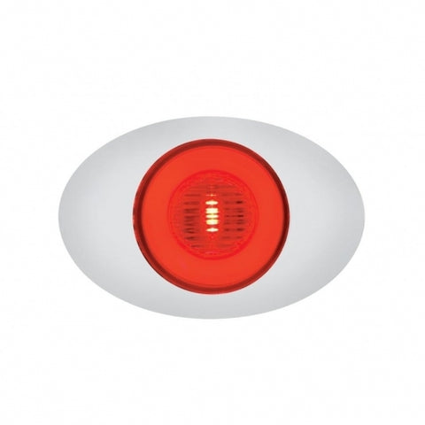 5 LED "M3 MILLENNIUM" CLEARANCE/MARKER LIGHT - GLO LIGHT - RED LED/RED LENS