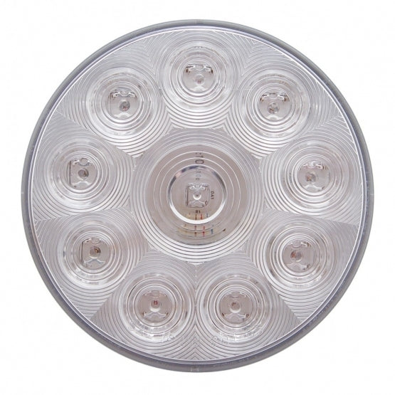 10 WHITE LED 4" UTILITY/AUXILIARY LIGHT - CLEAR LENS