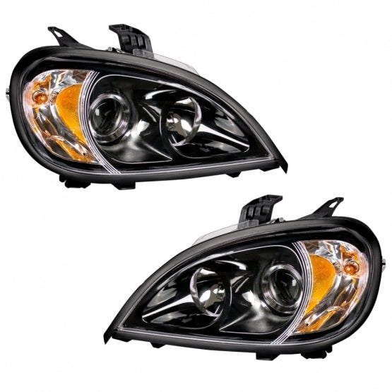1996 - 2018 Freightliner Columbia "Blackout"Projection Headlight Set (2 Pack)
