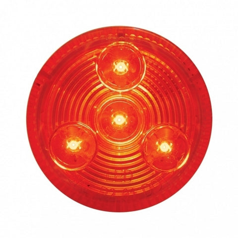 4 RED LED W/ 2 1/2" LOW PROFILE CLEARANCE/ MARKER LIGHT - RED LENS 