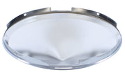 4 Even Notched Stainless Steel Pointed Front Hub Cap - 7/16" Lip