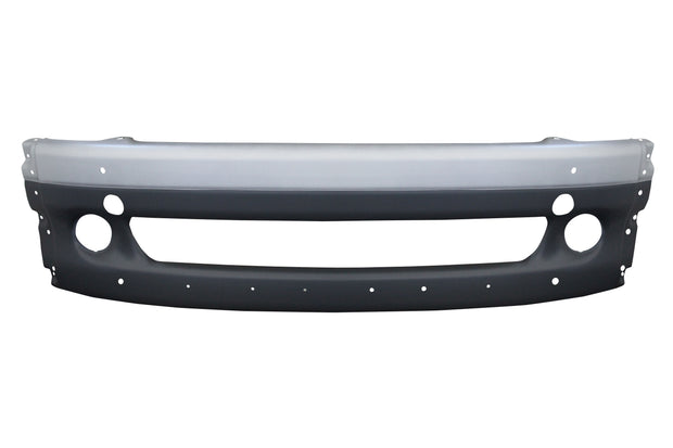 Freightliner Columbia Center Bumper - Silver w/Tow Hole
