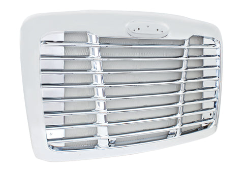 Chrome Grille w/Chrome Bug Screen For 2008-2017 Freightliner Cascadia